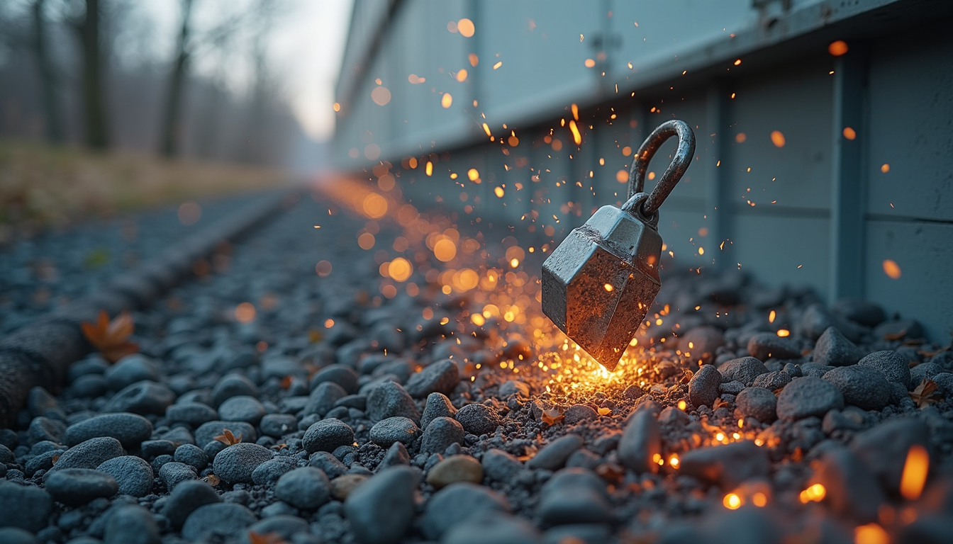 Masina de debitat metale în acțiune, tăind piese metalice cu precizie